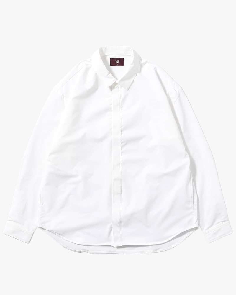 印  SNAP EASY SHIRT -WHITE- WHITE M
