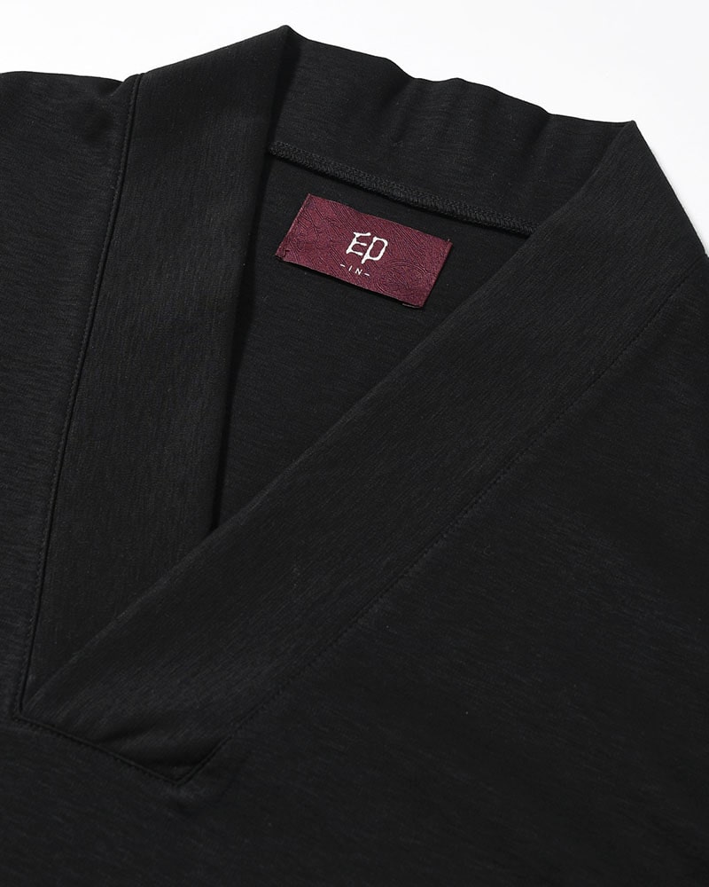 印  和 NECK S/S TEE -BLACK- BLACK M