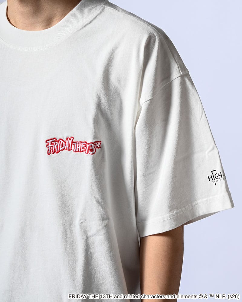 HIGH-GATE  FRIDAY THE 13 TEE -WHITE- WHITE 1
