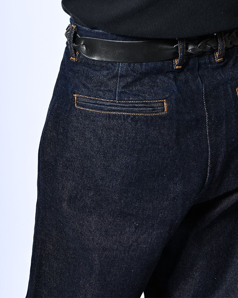 KOOI  HOLDER CURVE PANTS -INDIGO- INDIGO 1