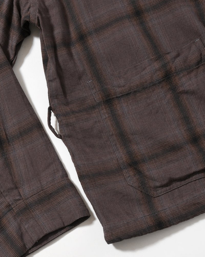 ANEI  F.E CARDIGAN PLAID -CHARCOAL PLAID- CHARCOAL PLAID 2