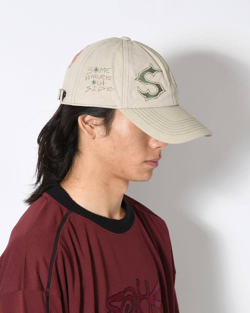SOMEWHERE OUTSIDE HIKING COMPANY  SOHC EMBROIDERY CAP -IVORY- IVORY ONE SIZE