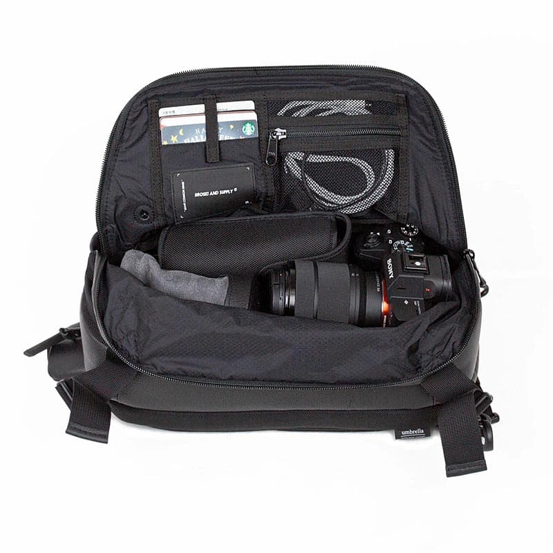 BROSKI AND SUPPLY  ADJUST-SLING MULTI BAG BLACK ONE SIZE