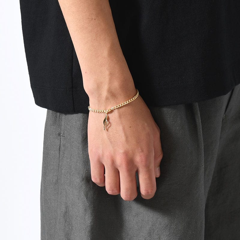 SHRINE  S CHAIN BRACELET 17.5cm -GOLD- GOLD ONE SIZE