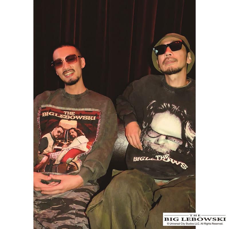 Pretense×THE BIG LEBOWSKI  Bowling Tapestry Sweatshirt -BLACK- BLACK M