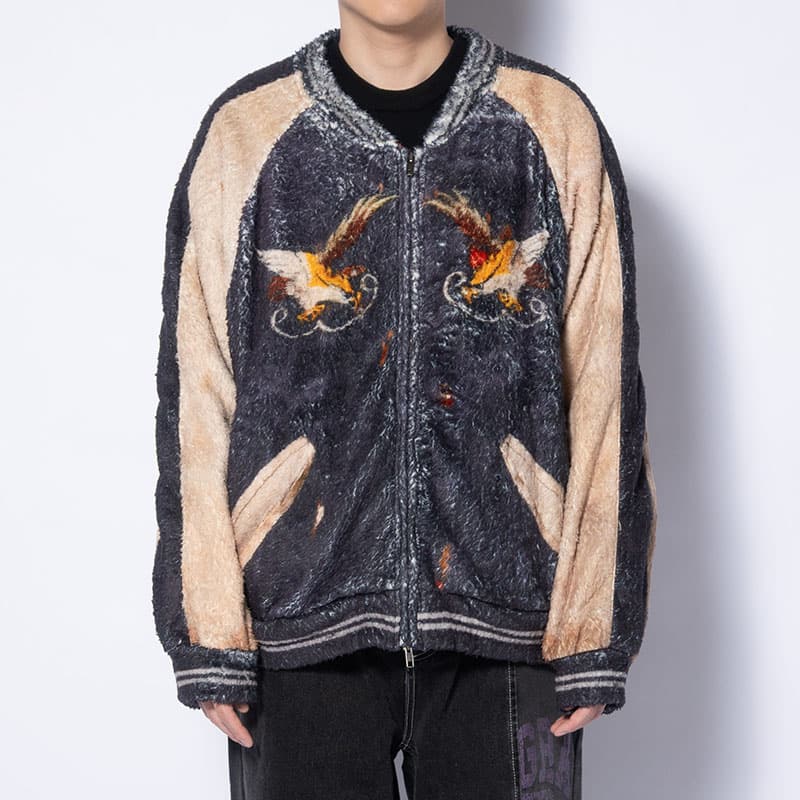 HIGH-GATE  TROMPE L'OEIL VINTAGE SUKA FLEECE ONE COLOR 1