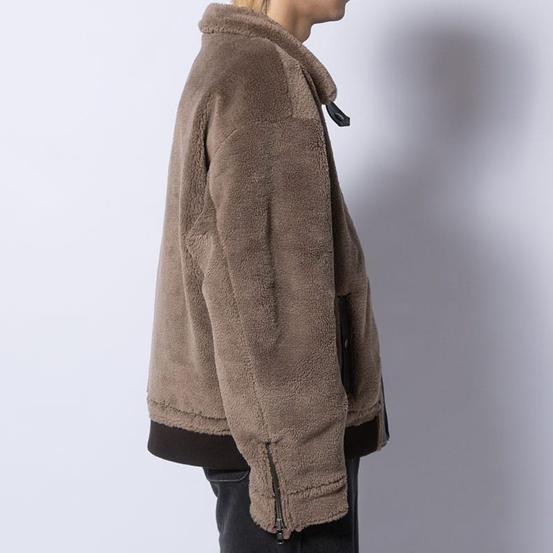 HIGH-GATE  REVERSIBLE FAKE MOUTON CHARCOAL 1