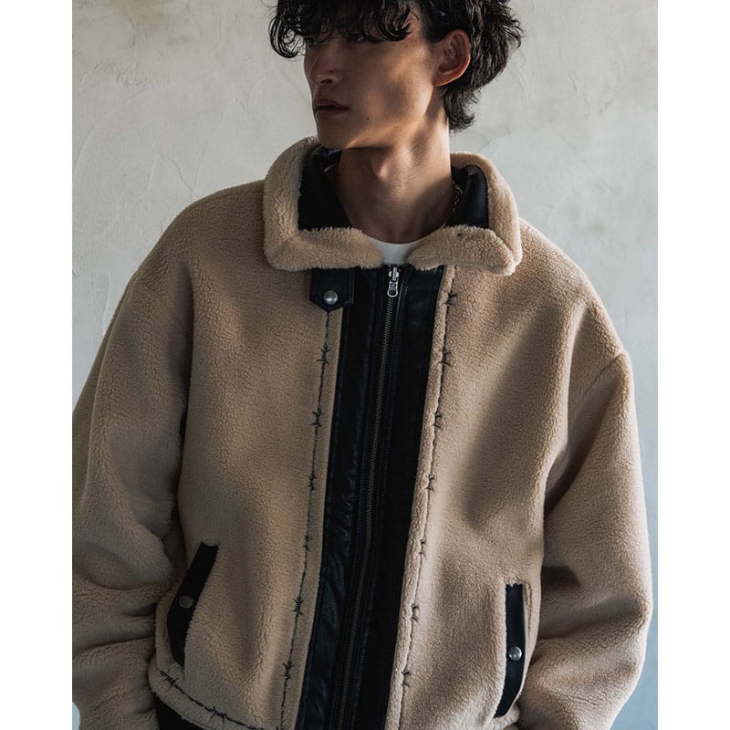 HIGH-GATE  REVERSIBLE FAKE MOUTON BLACK 1