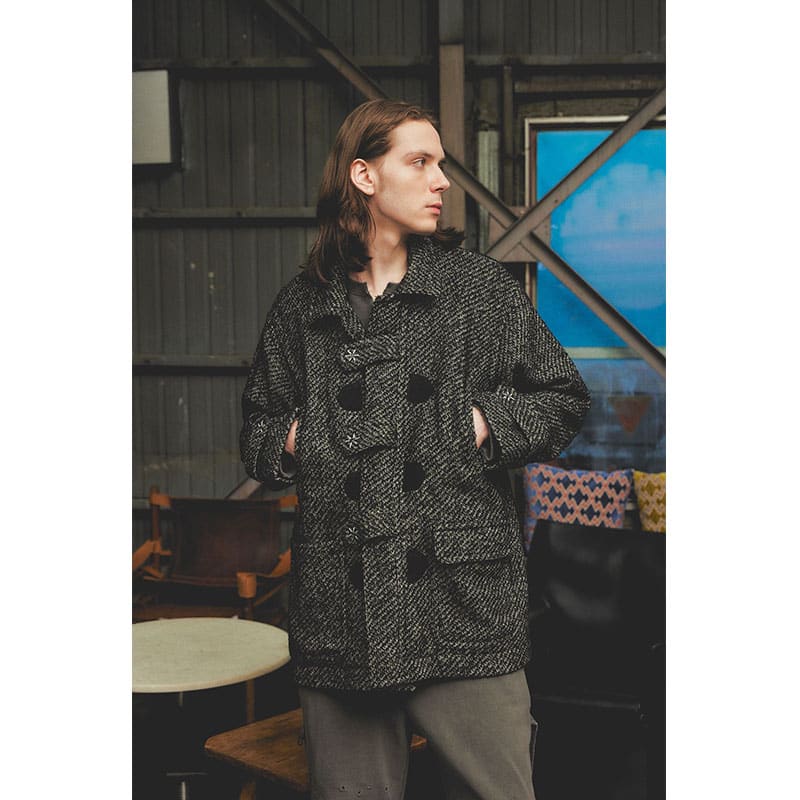 KOOI  2WAY DUFFLE COAT BLACK 1