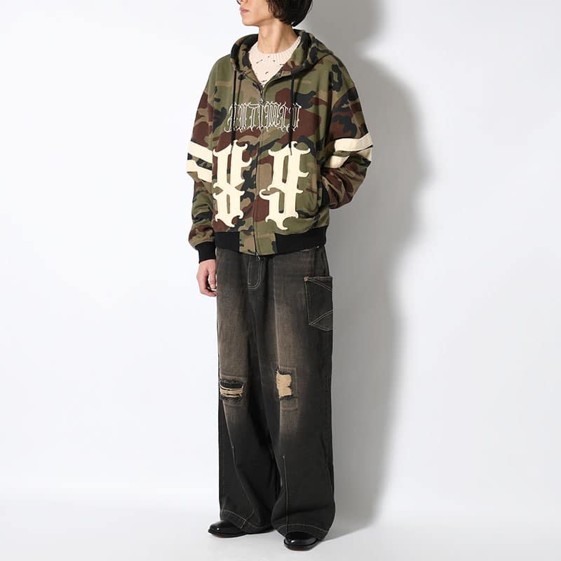 ANTIMID  89 ZIP HOODIE CAMO M