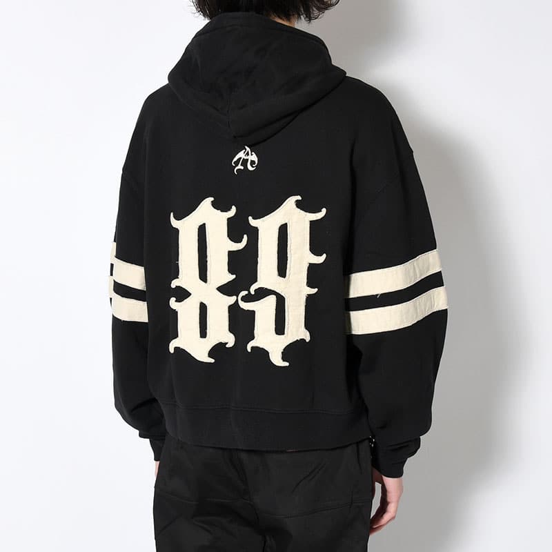 ANTIMID  89 ZIP HOODIE BLACK M