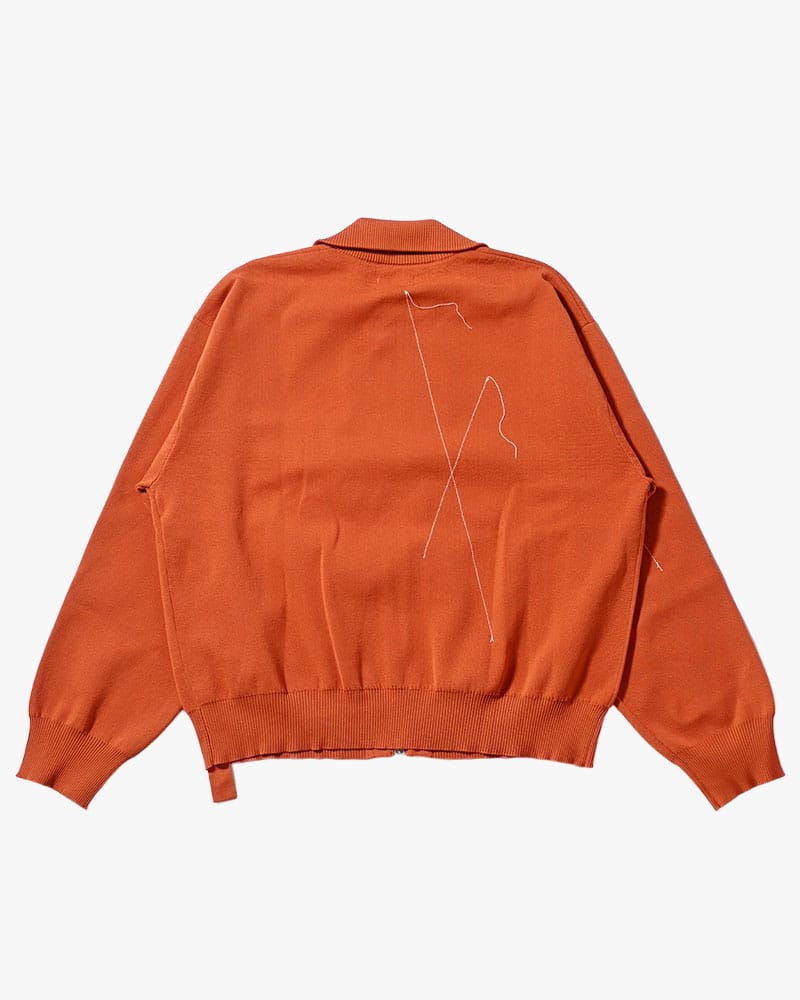 KOOI  STITCH KNIT BLOUSON ORANGE 1