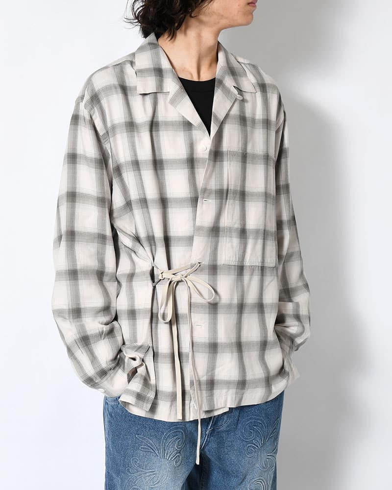 ANEI  IMI SHIRT PLAID -IVORY PLAID- IVORY PLAID 2