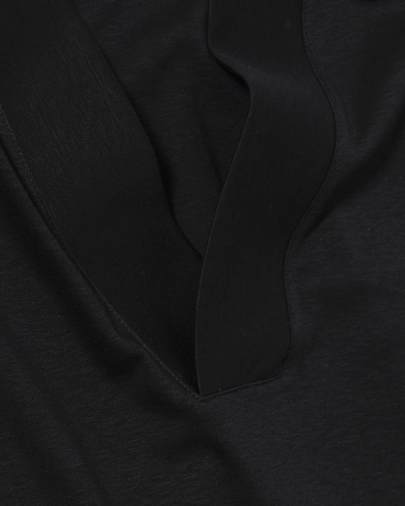 印  和 NECK S/S TEE -BLACK- BLACK M