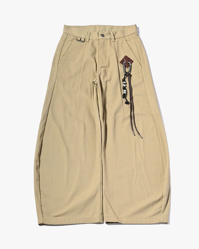 KOOI  HOLDER CURVE PANTS -BEIGE- BEIGE 1