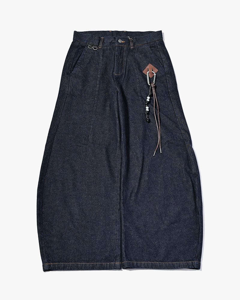 KOOI  HOLDER CURVE PANTS -INDIGO- INDIGO 1