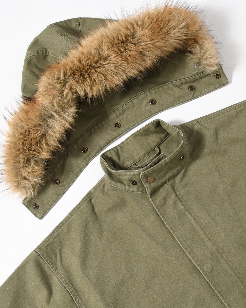 Perks And Mini  TRUE NATURE FISHTAIL PARKA -KHAKI- KHAKI M
