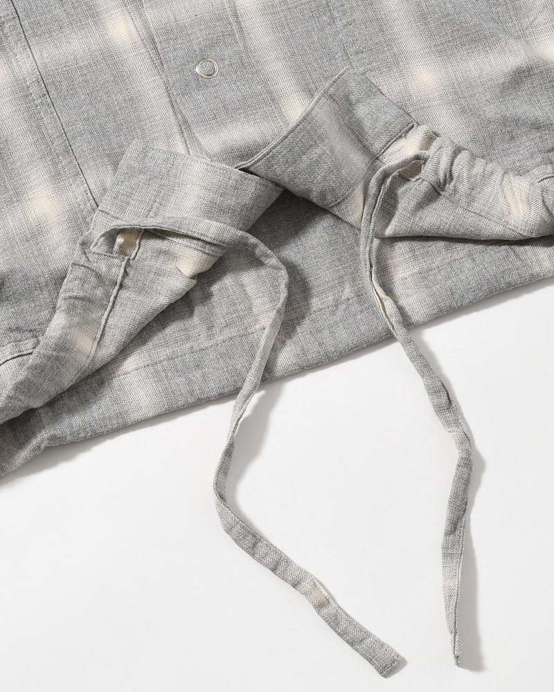 ANEI  F.E CARDIGAN PLAID -H.GREY PLAID- H.GREY PLAID 2