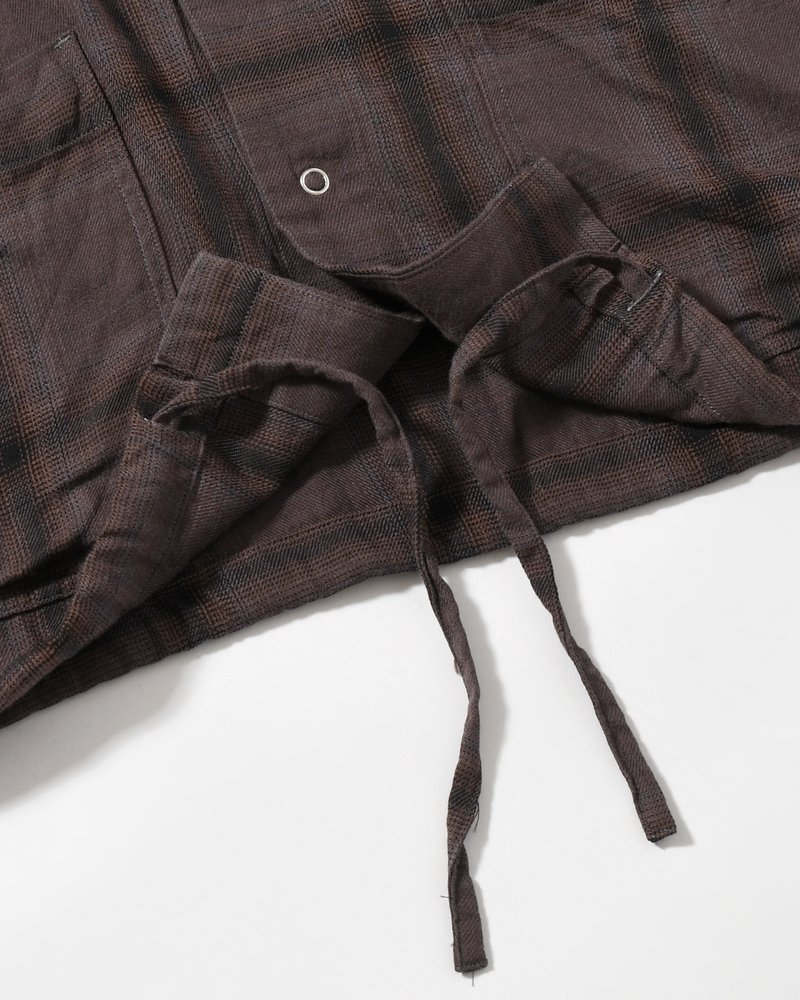 ANEI  F.E CARDIGAN PLAID -CHARCOAL PLAID- CHARCOAL PLAID 2