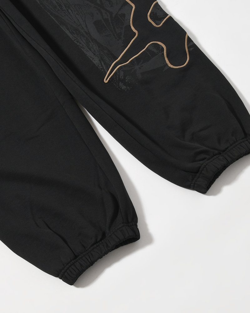 Perks And Mini  DECAL SWEATPANT -BLACK WASH- BLACK WASH M