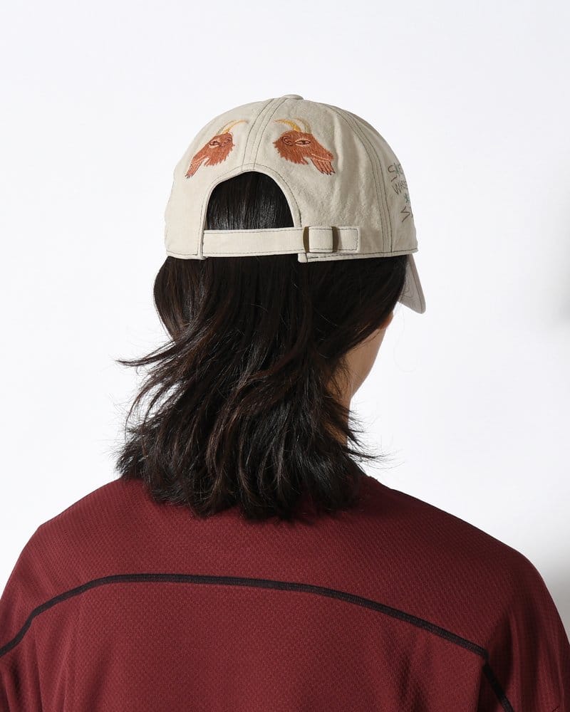 SOMEWHERE OUTSIDE HIKING COMPANY  SOHC EMBROIDERY CAP -IVORY- IVORY ONE SIZE