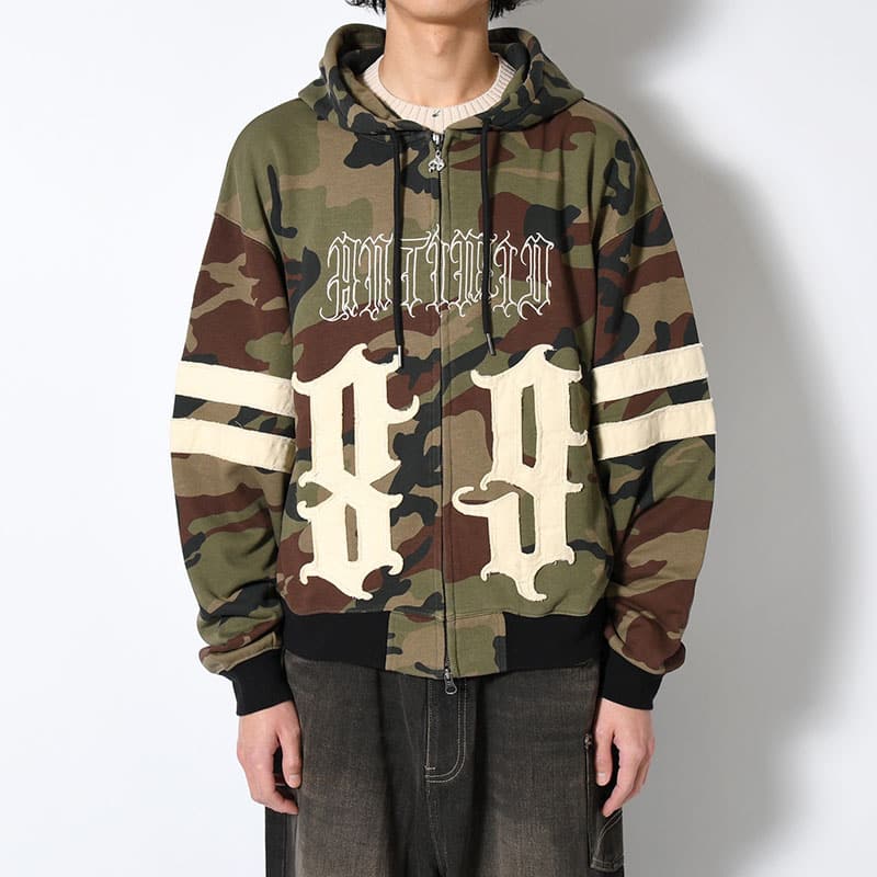 ANTIMID  89 ZIP HOODIE CAMO M
