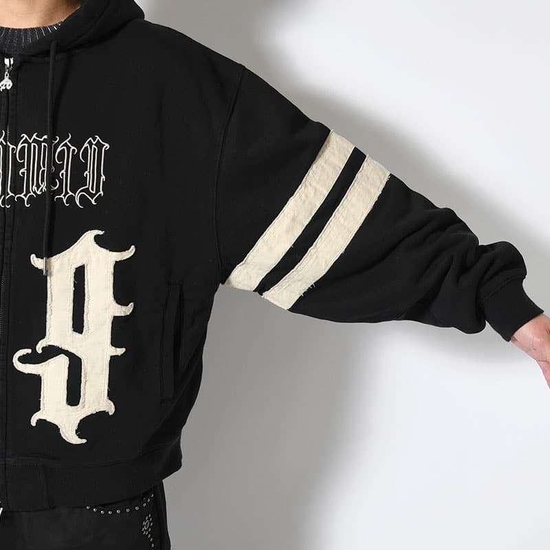 ANTIMID  89 ZIP HOODIE BLACK M