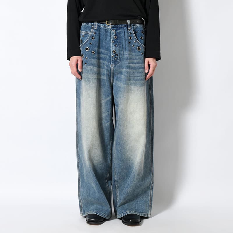 ANTIMID EYELET BAGGY DENIM(S INDIGO)｜ 印｜名古屋PARCO | ONLINE