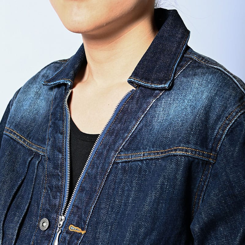 KOOI  CARDIGAN ZIP DENIM JACKET INDIGO 1