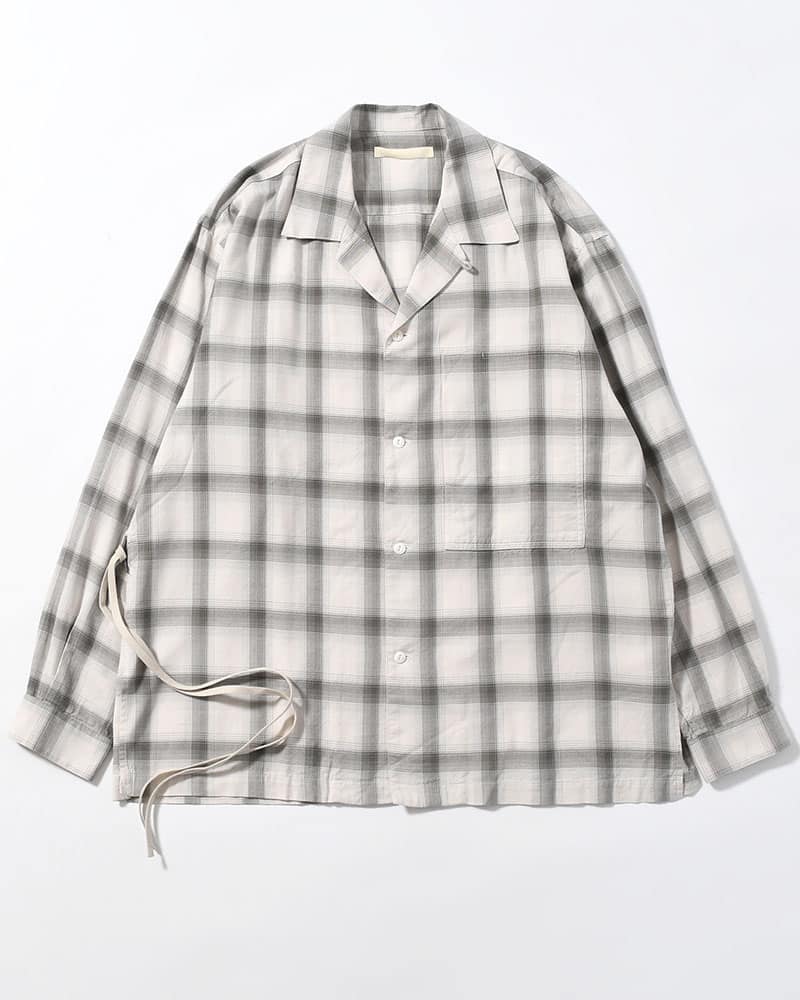 ANEI  IMI SHIRT PLAID -IVORY PLAID- IVORY PLAID 2