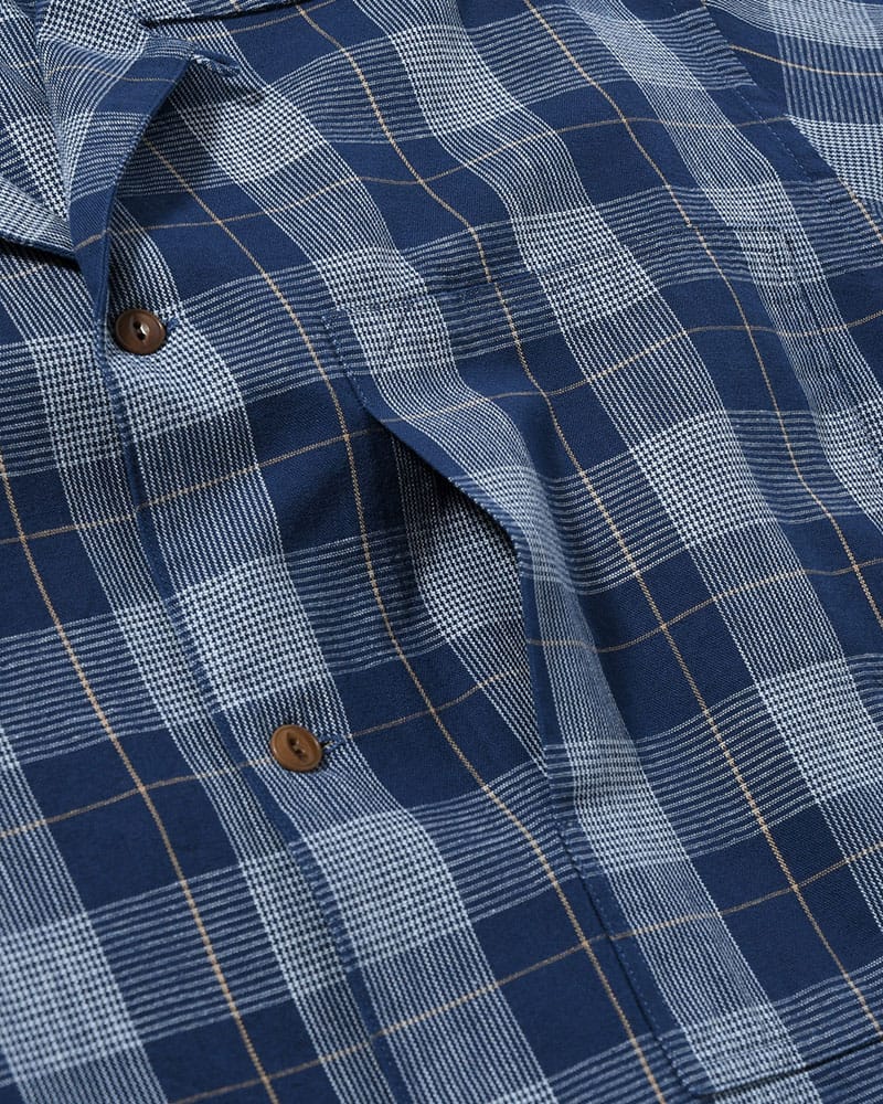 ANEI  IMI SHIRT PLAID -INDIGO PLAID- INDIGO PLAID 2