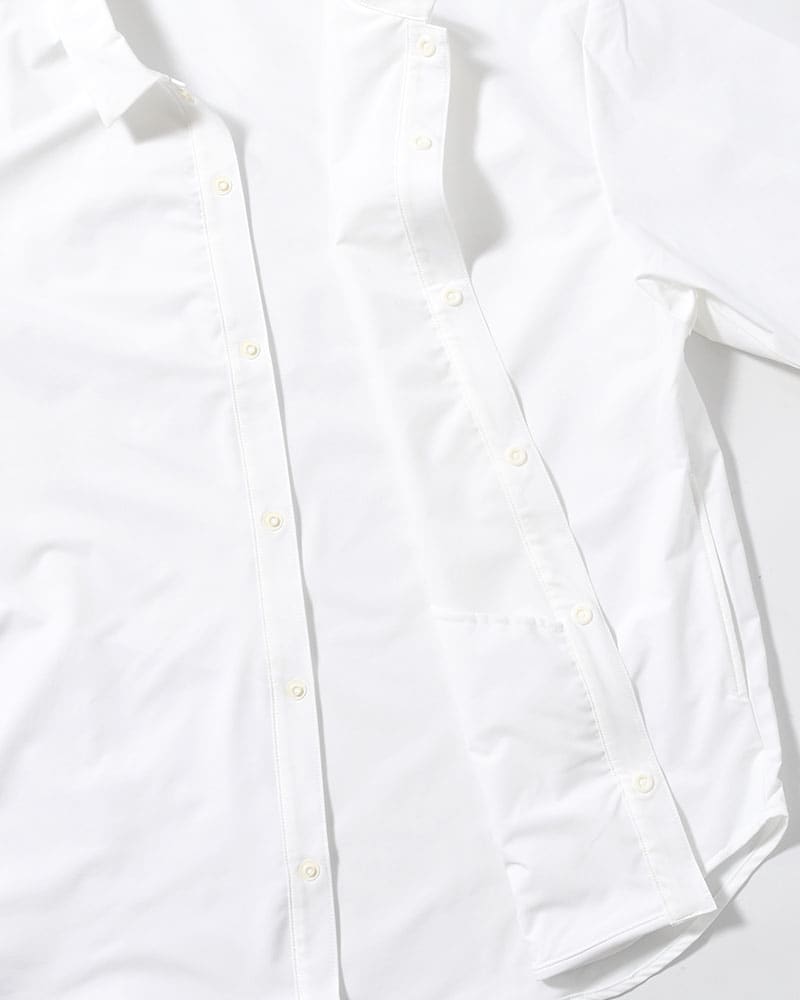 印  SNAP EASY SHIRT -WHITE- WHITE M