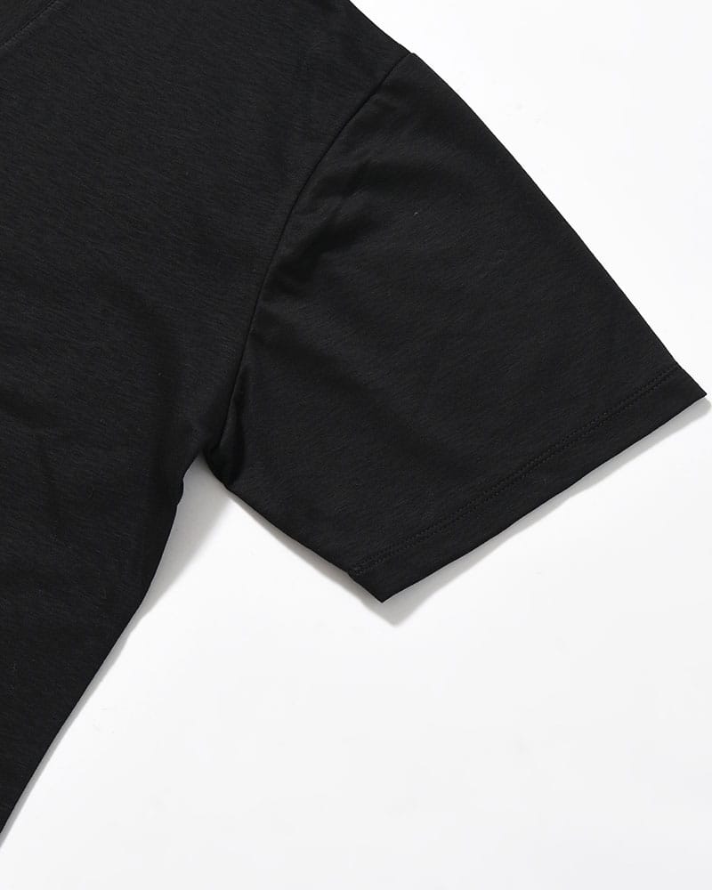 印  和 NECK S/S TEE -BLACK- BLACK M