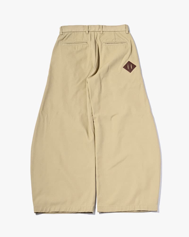 KOOI  HOLDER CURVE PANTS -BEIGE- BEIGE 1