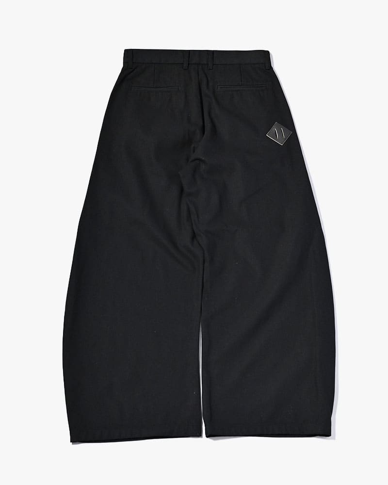 KOOI  HOLDER CURVE PANTS -BLACK- BLACK 1