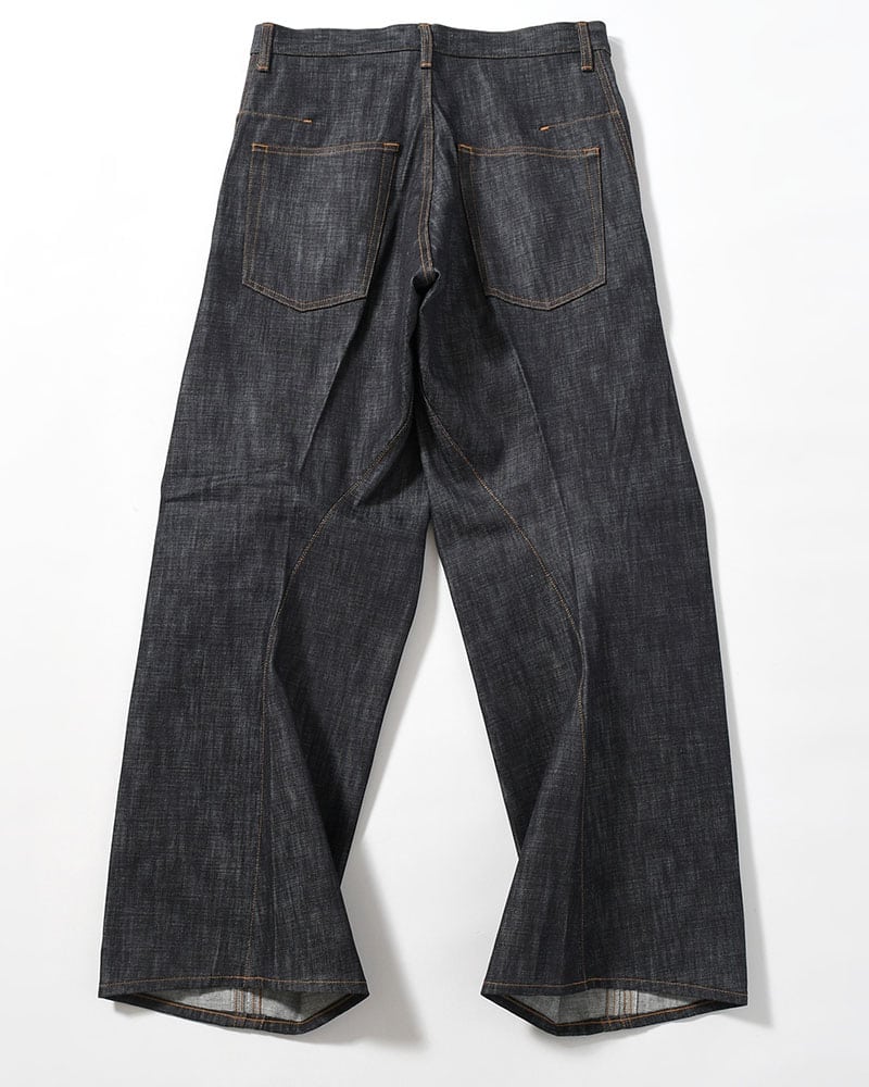 NVRFRGT  3D TWISTED WIDE LEG JEANS -RAW INDIGO- RAW INDIGO 1