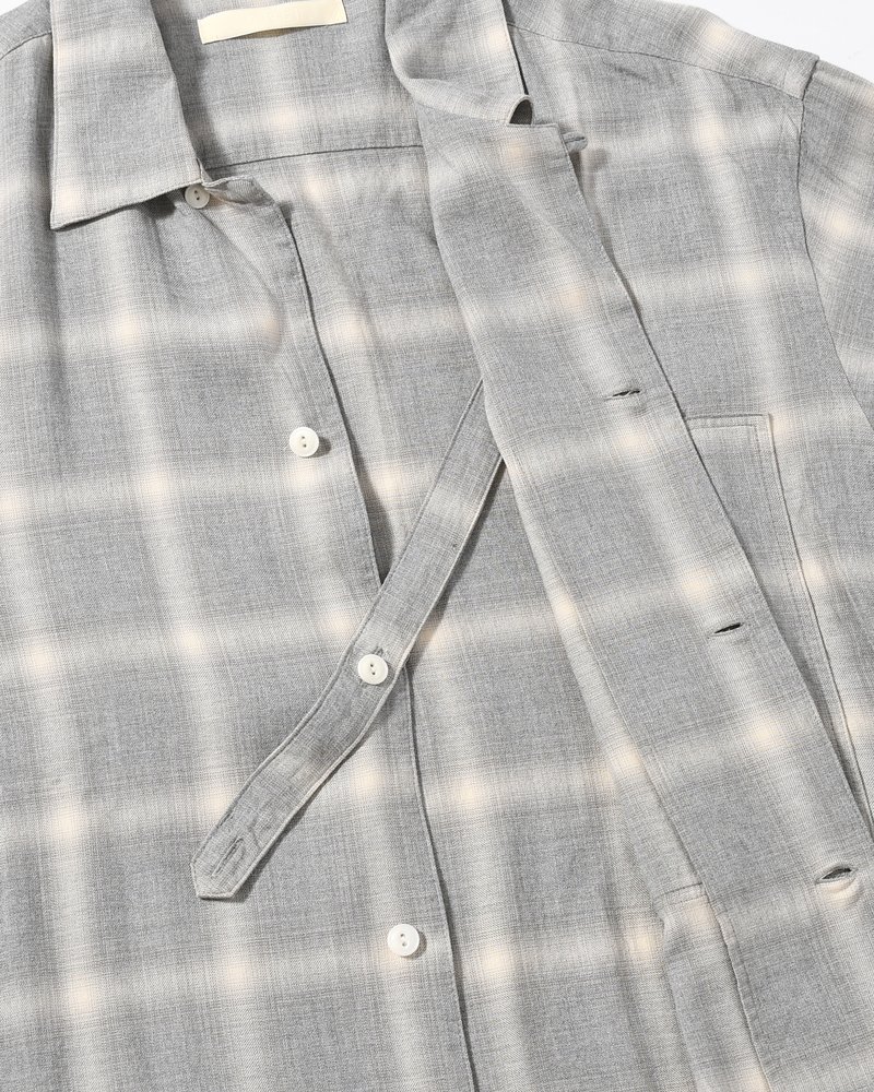 ANEI  IMI SHIRT PLAID -H.GREY PLAID- H.GREY PLAID 2