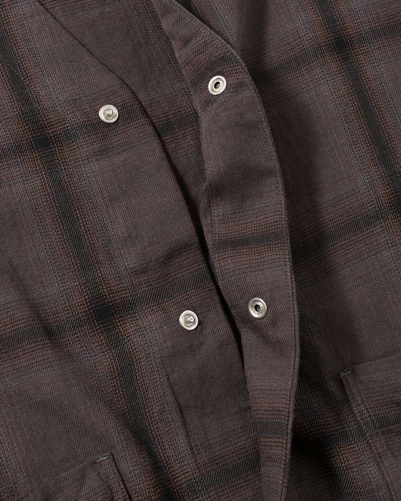 ANEI  F.E CARDIGAN PLAID -CHARCOAL PLAID- CHARCOAL PLAID 2