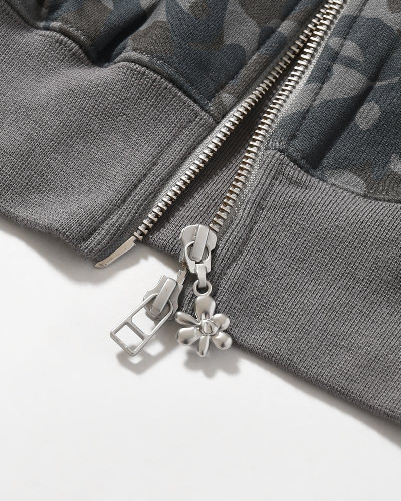 Perks And Mini  ABC FUR TRIM HOODED ZIP THRU SWEAT -ABC- ABC M