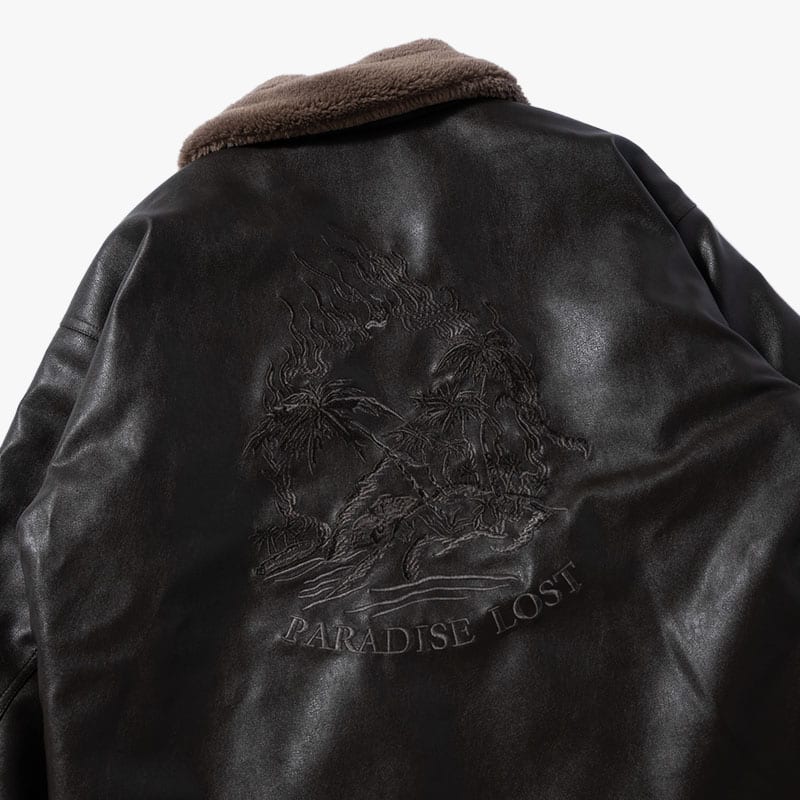 HIGH-GATE  REVERSIBLE FAKE MOUTON CHARCOAL 1