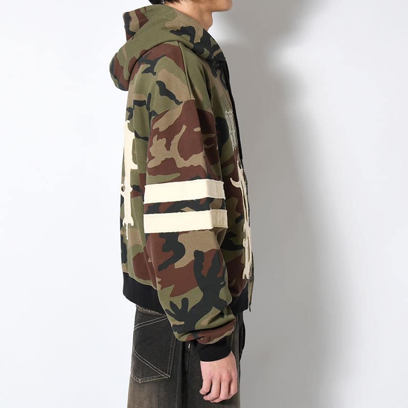 ANTIMID  89 ZIP HOODIE CAMO M
