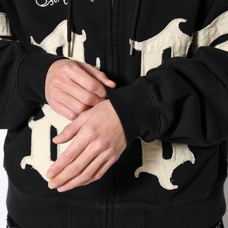 ANTIMID  89 ZIP HOODIE BLACK M