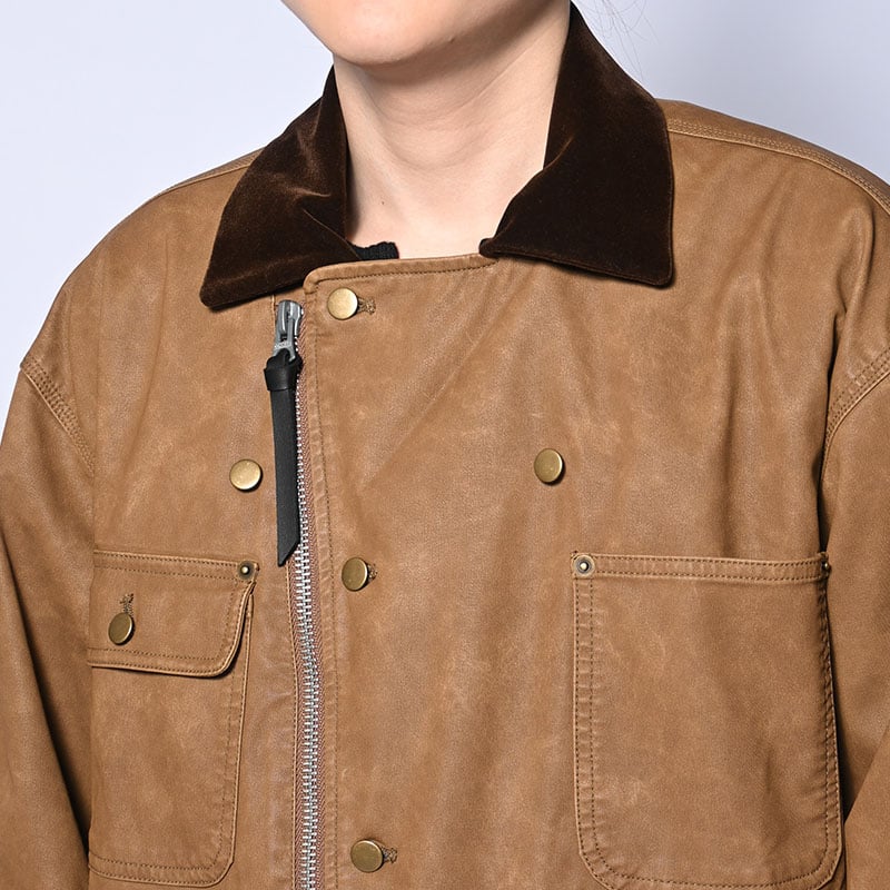 KOOI  FADE WORK JACKET CAMEL 1