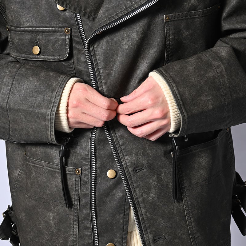 KOOI  FADE WORK JACKET BLACK 1