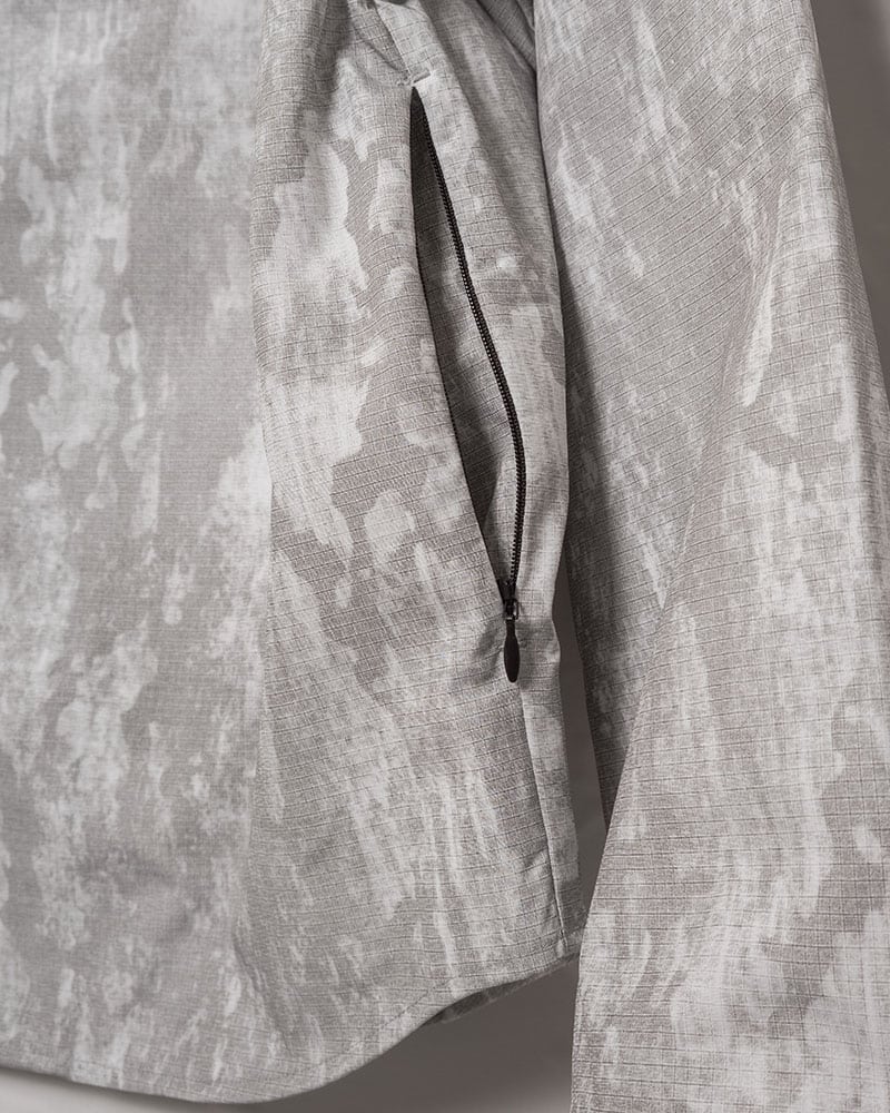 CONTE STRUT  ZIP-UP HOODED SHIRTS (SHELL) WHITE M