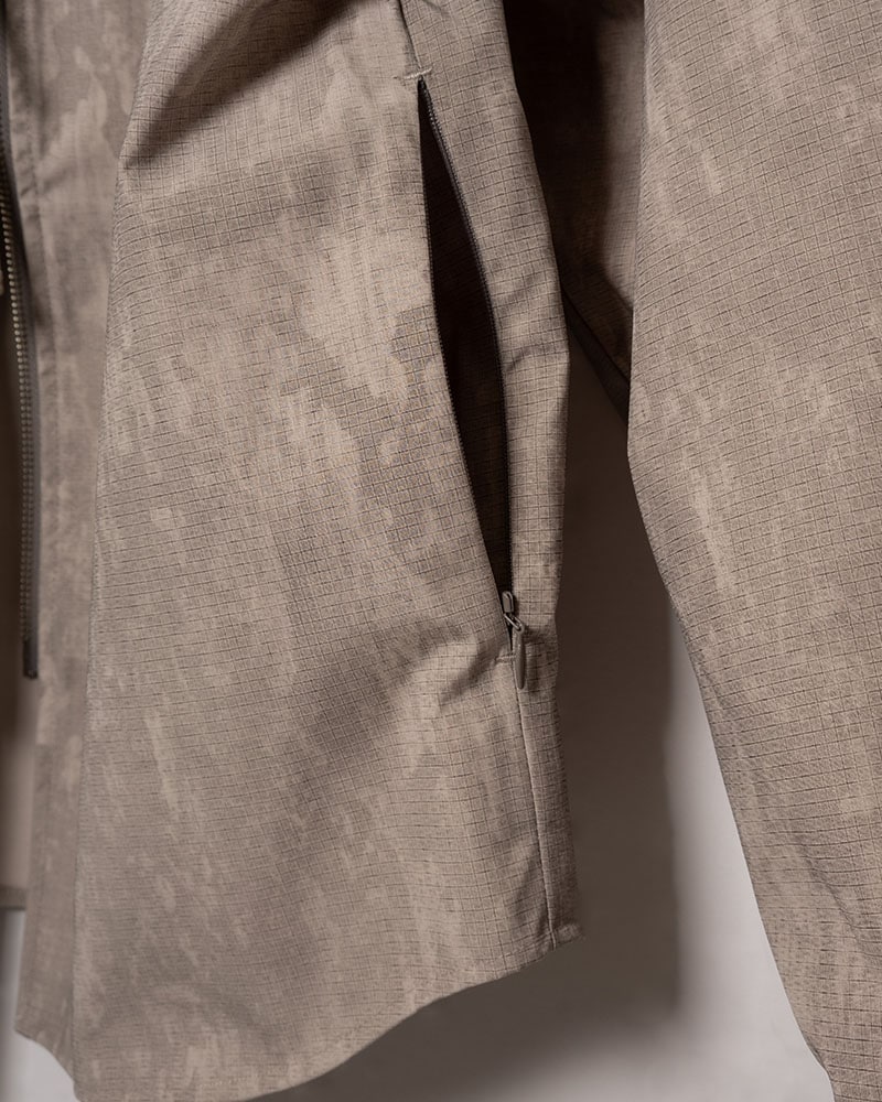 CONTE STRUT  ZIP-UP HOODED SHIRTS (SHELL) BEIGE M