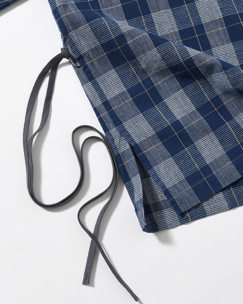 ANEI  IMI SHIRT PLAID -INDIGO PLAID- INDIGO PLAID 2
