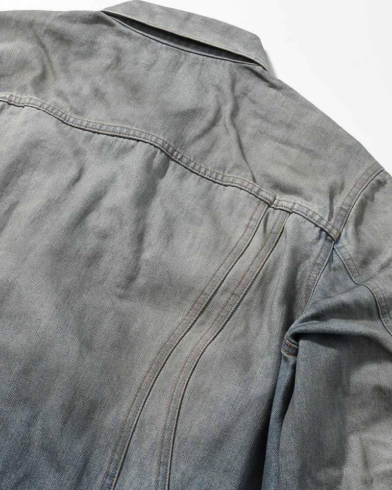 NVRFRGT  DENIM TRUCKER JACKET -DIRTY FADED INDIGO- DIRTY FADED INDIGO 2