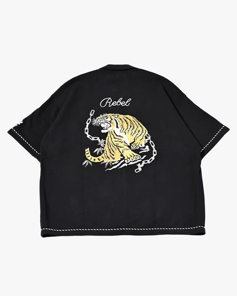 HIGH-GATE  SUKA KNIT SHIRT -BLACK- BLACK 1