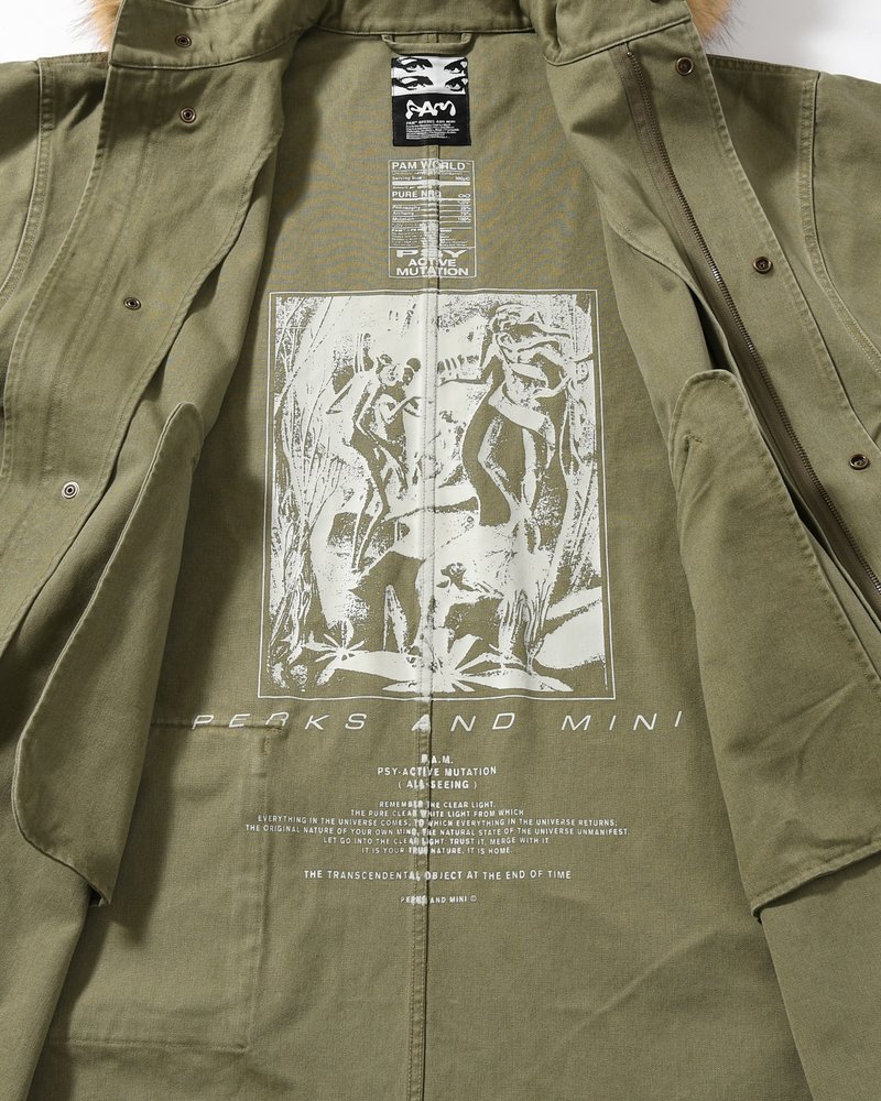 Perks And Mini  TRUE NATURE FISHTAIL PARKA -KHAKI- KHAKI M